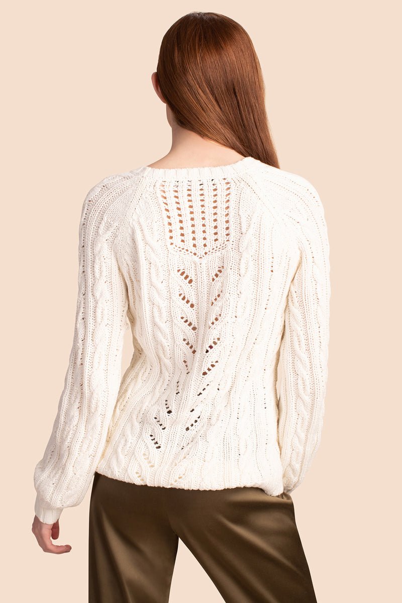 BANYAN SWEATER in WINTER WHITE additional image 1