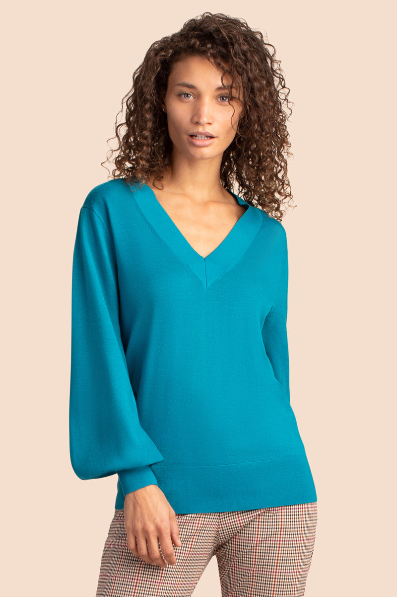 EVENING SUN SWEATER in MAGIC TEAL additional image 6