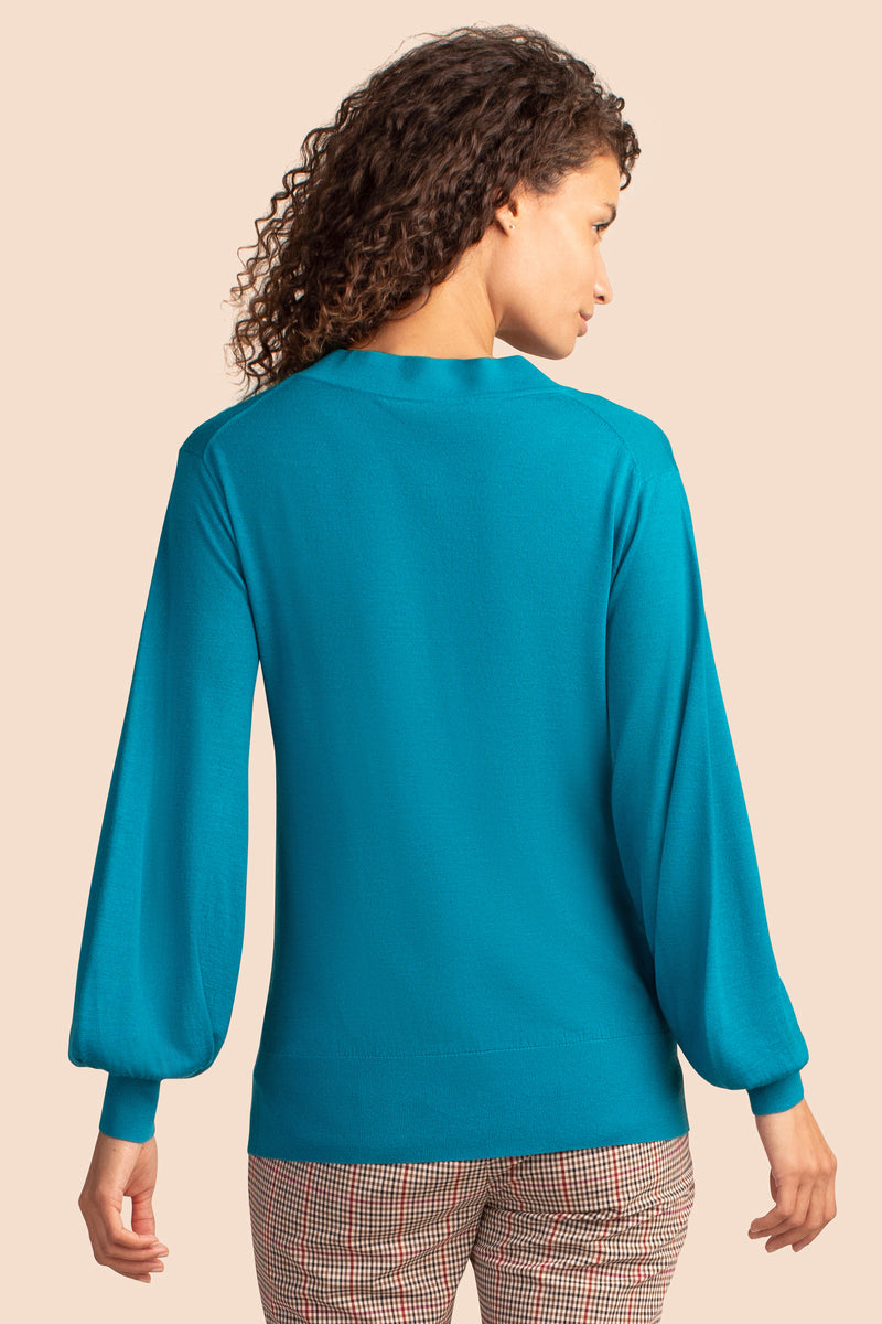 EVENING SUN SWEATER in MAGIC TEAL additional image 7