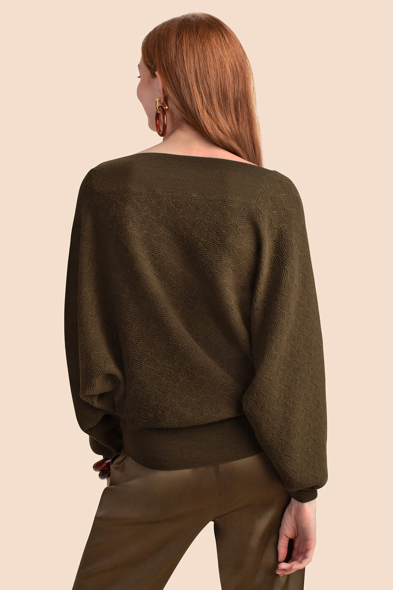 HALIMA 2 SWEATER in CYPRESS GREEN additional image 6
