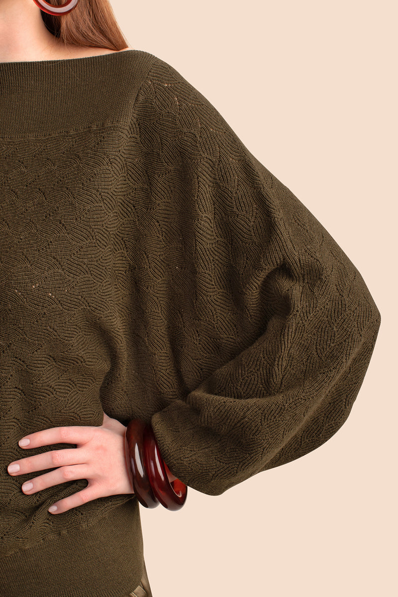 HALIMA 2 SWEATER in CYPRESS GREEN additional image 7