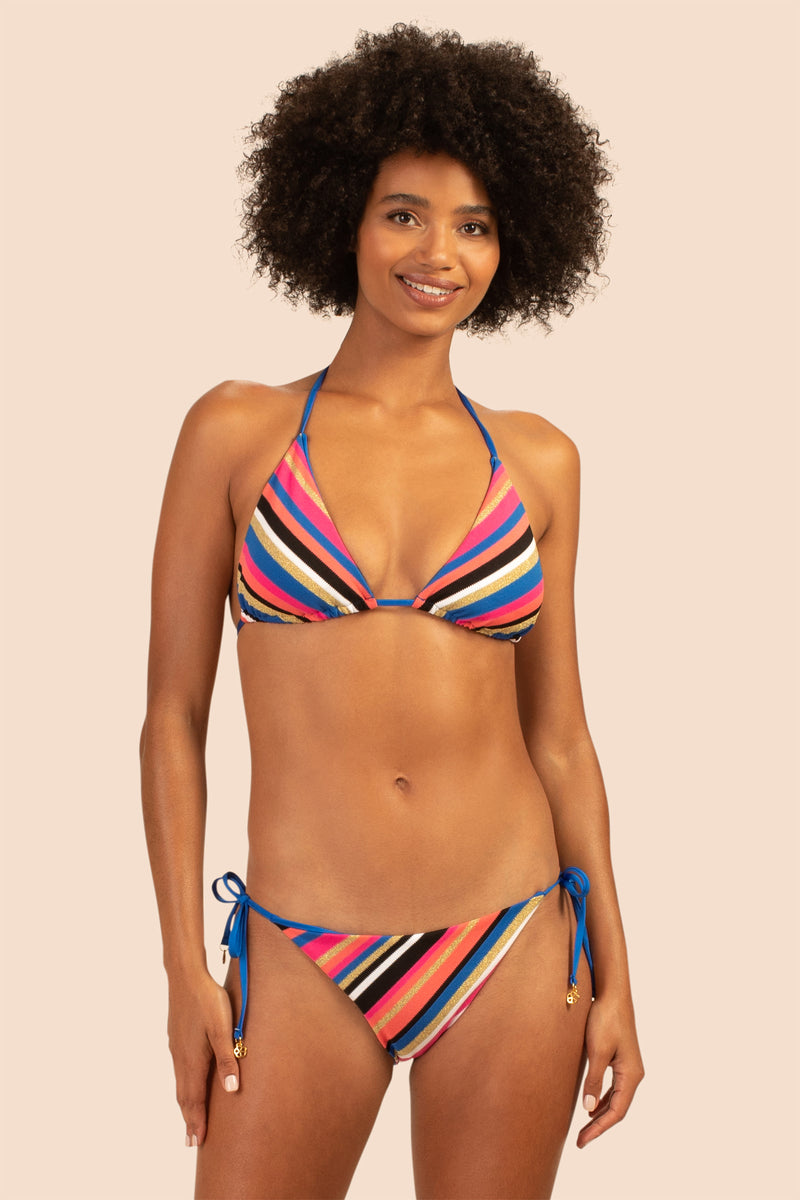 LUX PIQUE STRIPE TIE SIDE BOTTOM in MULTI additional image 4