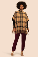 SCOTLAND CAPE in CAMEL/BLACK NEUTRAL additional image 6