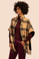 SCOTLAND CAPE in CAMEL/BLACK NEUTRAL additional image 4
