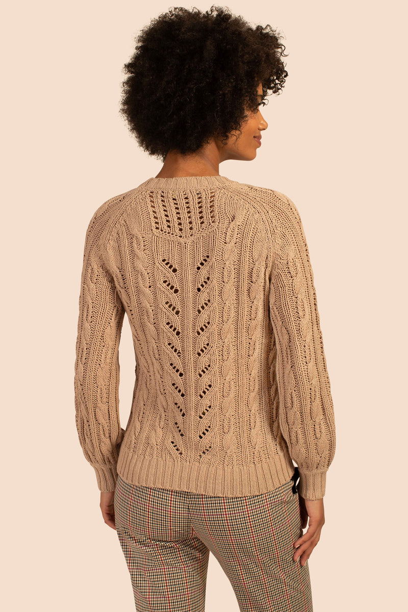 BANYAN SWEATER in CAMEL NEUTRAL additional image 6