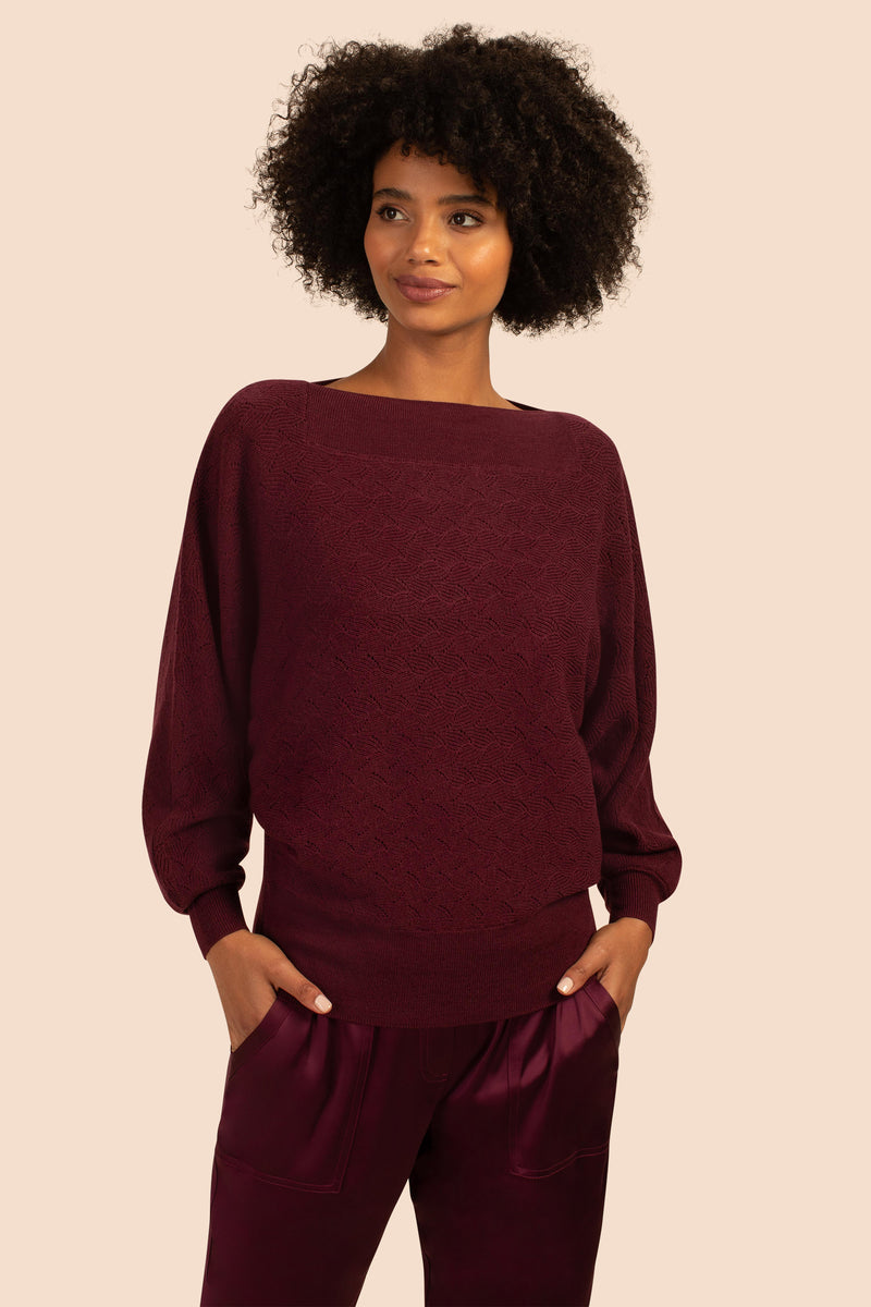 HALIMA 2 SWEATER in AMARANTH additional image 9