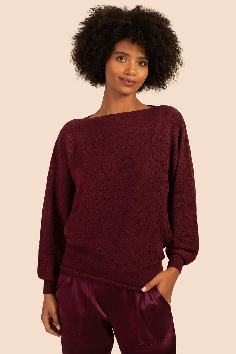 HALIMA 2 SWEATER in AMARANTH additional image 12