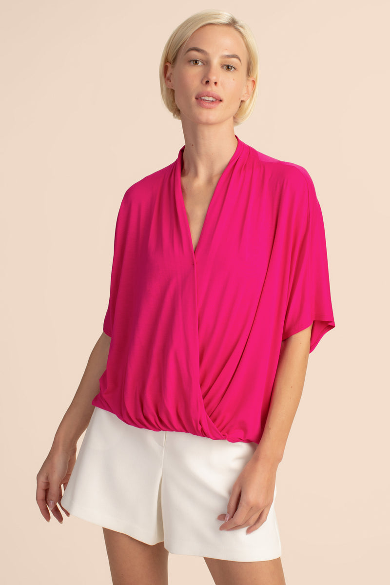 CONCOURSE TOP in PINK FUSCHIA additional image 3