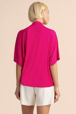 CONCOURSE TOP in PINK FUSCHIA additional image 4