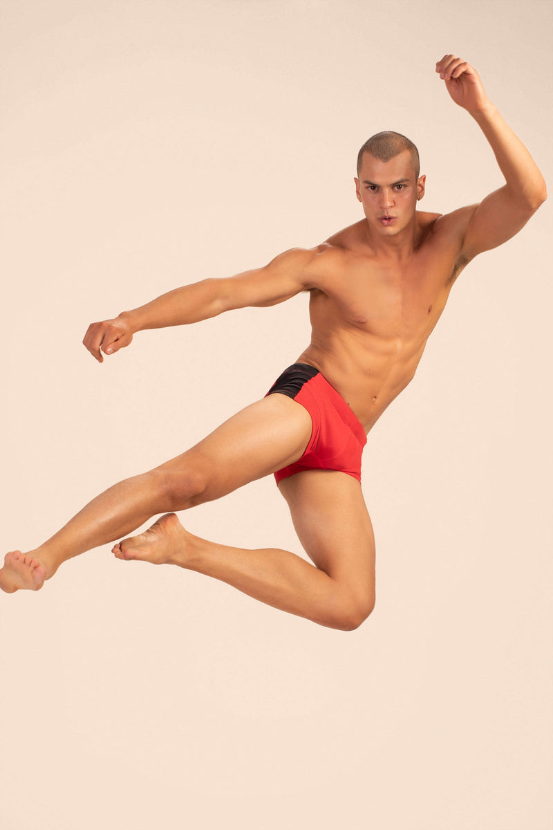 SOUTHPORT SWIM TRUNK in RED additional image 3