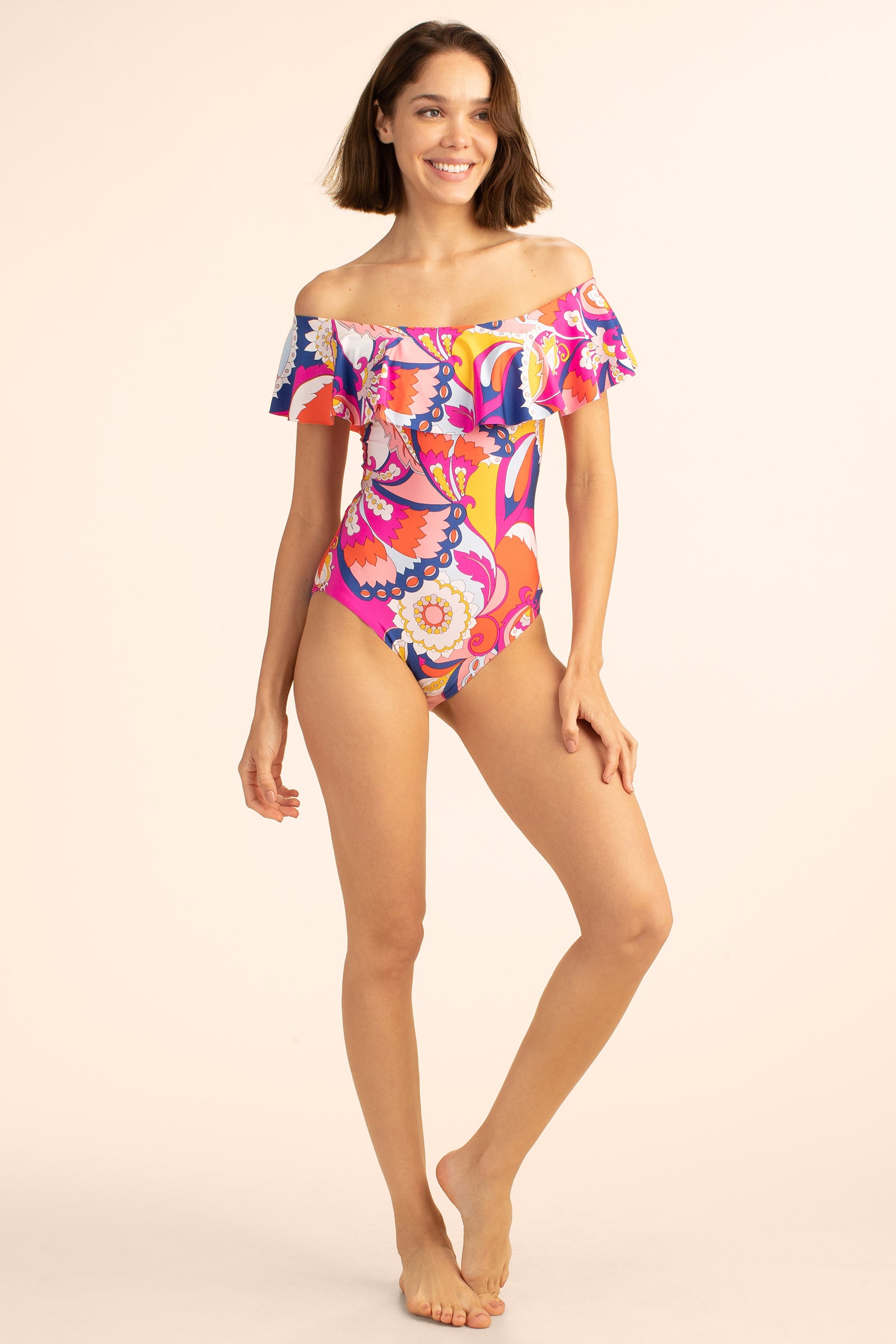 Fashion Look Featuring Trina Turk Two Piece Swimsuits and Splendid