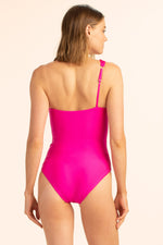 MONACO SOLIDS ONE SHOULDER ONE PIECE in PINK additional image 5