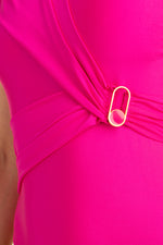 MONACO SOLIDS ONE SHOULDER ONE PIECE in PINK additional image 6