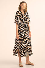 VIVANT MIDI WRAP DRESS in MULTI additional image 2