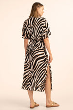 VIVANT MIDI WRAP DRESS in MULTI additional image 1