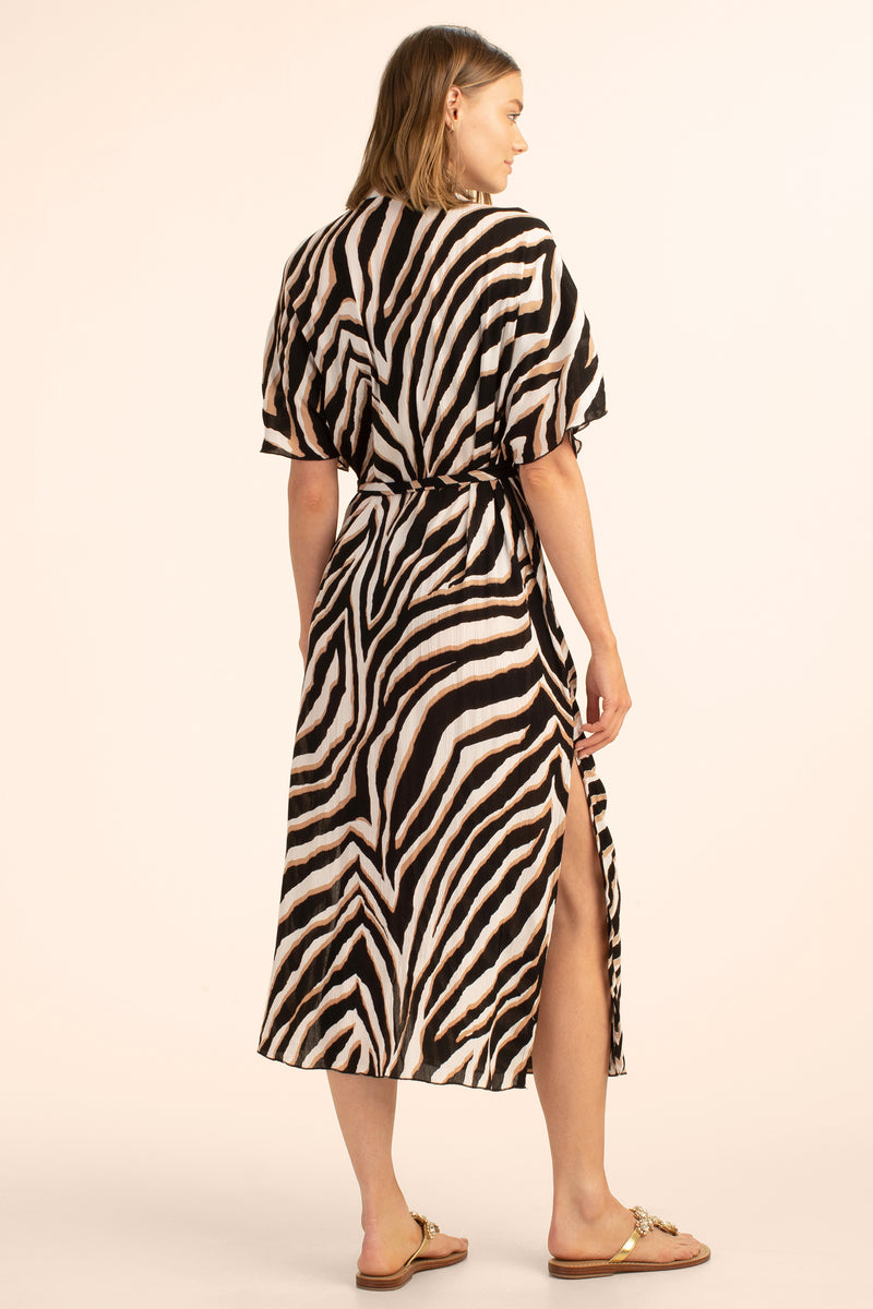 VIVANT MIDI WRAP DRESS in MULTI additional image 1