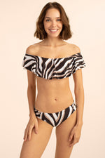 VIVANT OFF THE SHOULDER RUFFLE in MULTI