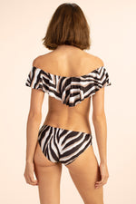 VIVANT OFF THE SHOULDER RUFFLE in MULTI additional image 1