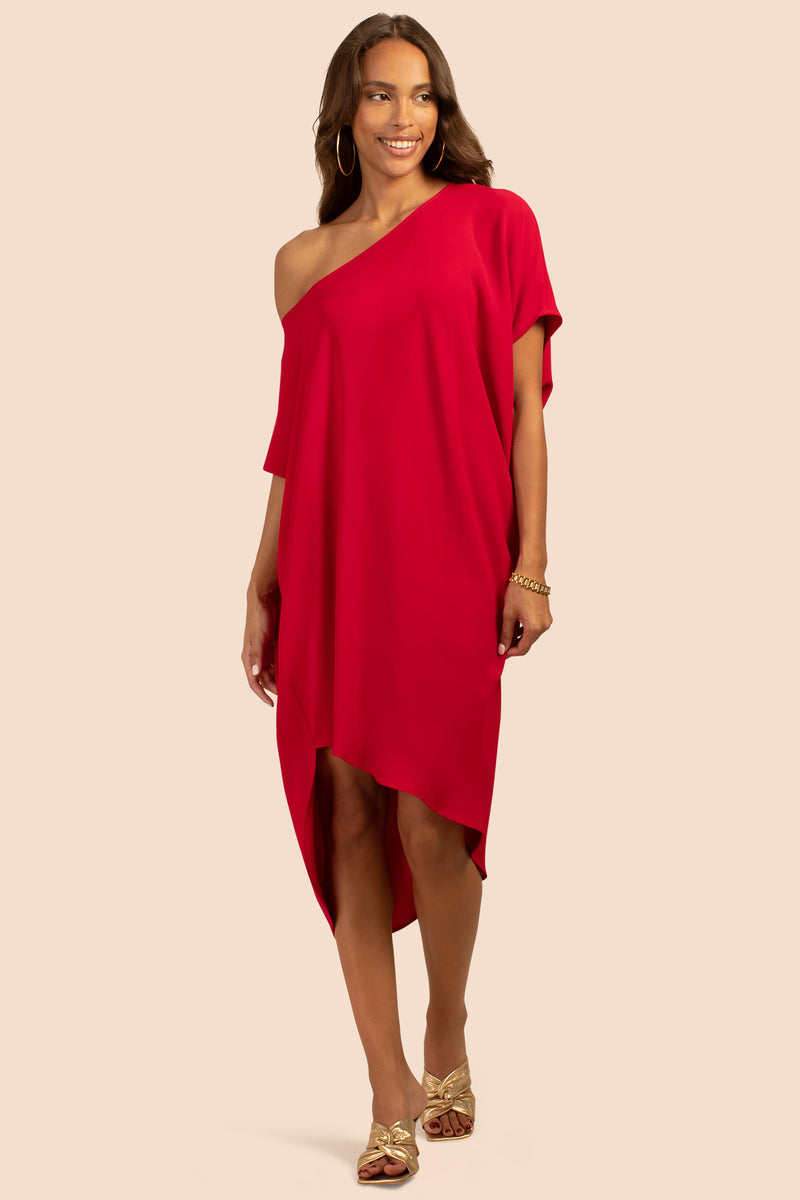 RADIANT DRESS in RIBBON RED additional image 3