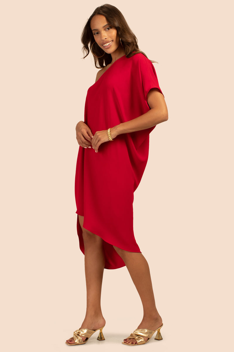 RADIANT DRESS in RIBBON RED additional image 4