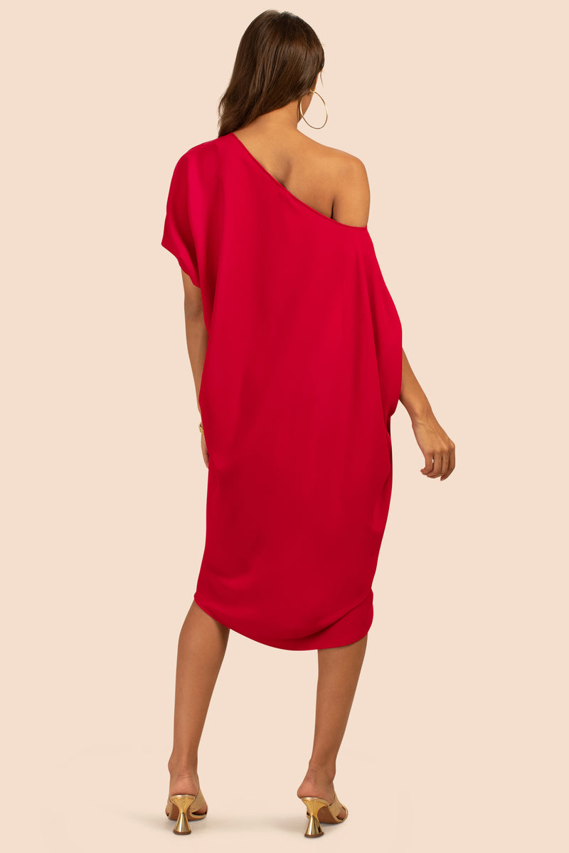 RADIANT DRESS in RIBBON RED additional image 1