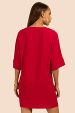 DELLIA DRESS in SANGRIA PURPLE additional image 1