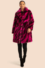 DIANELLA COAT in TICKLED PINK/AMARANTH additional image 3