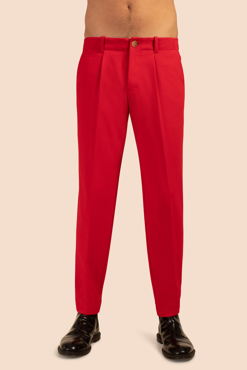 DURHAM TROUSER in RIBBON RED additional image 5
