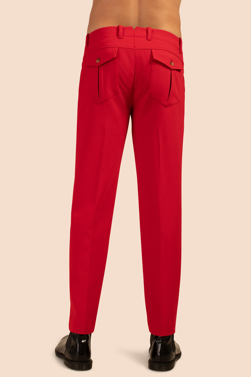 DURHAM TROUSER in RIBBON RED additional image 6
