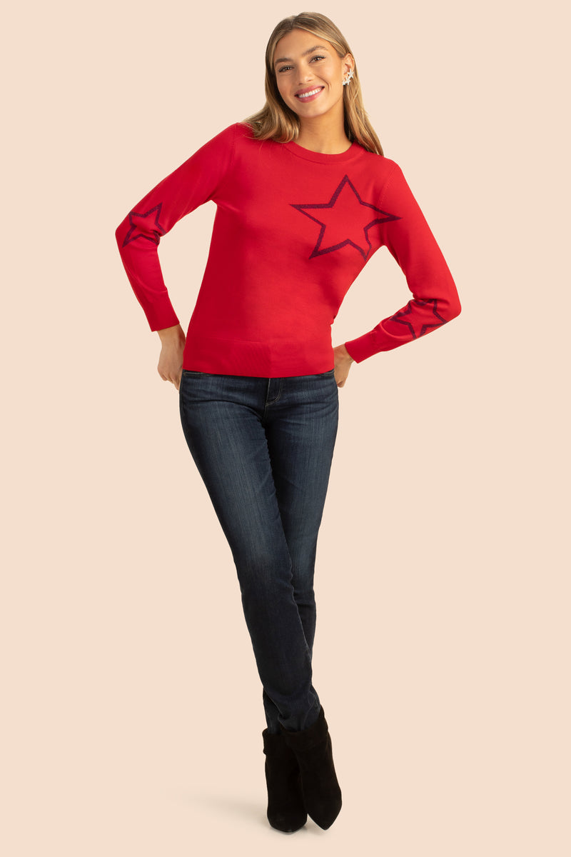 OLD FASHION SWEATER in RIBBON RED additional image 7