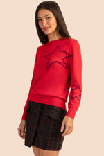OLD FASHION SWEATER in RIBBON RED additional image 5