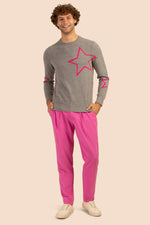 COSMOS CREWNECK SWEATER in HEATHER GREY additional image 4