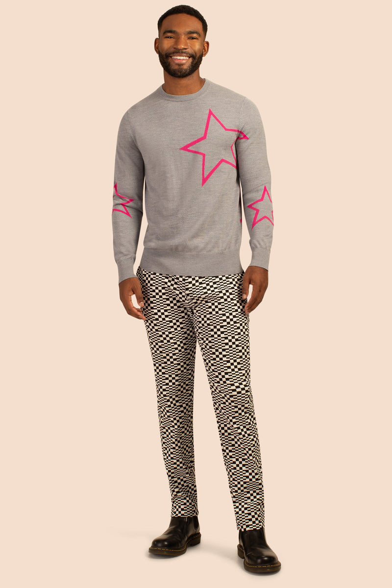 COSMOS CREWNECK SWEATER in HEATHER GREY additional image 3