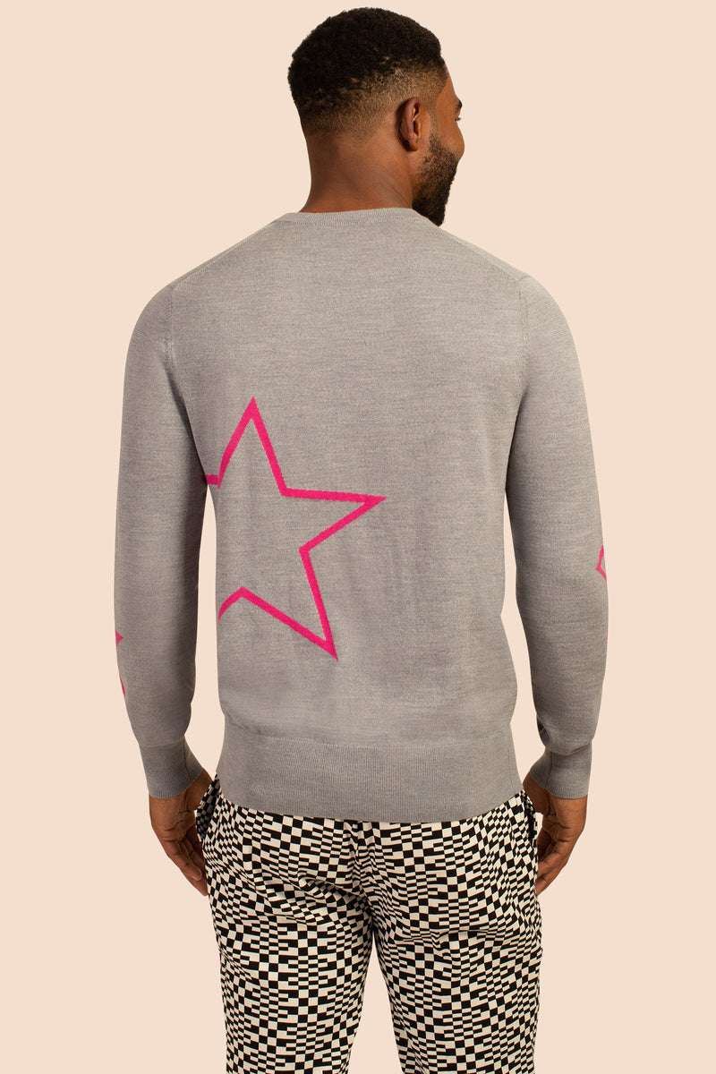 COSMOS CREWNECK SWEATER in HEATHER GREY additional image 1