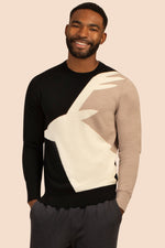 CARIBOU CREWNECK SWEATER in MULTI