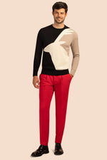 CARIBOU CREWNECK SWEATER in MULTI additional image 5