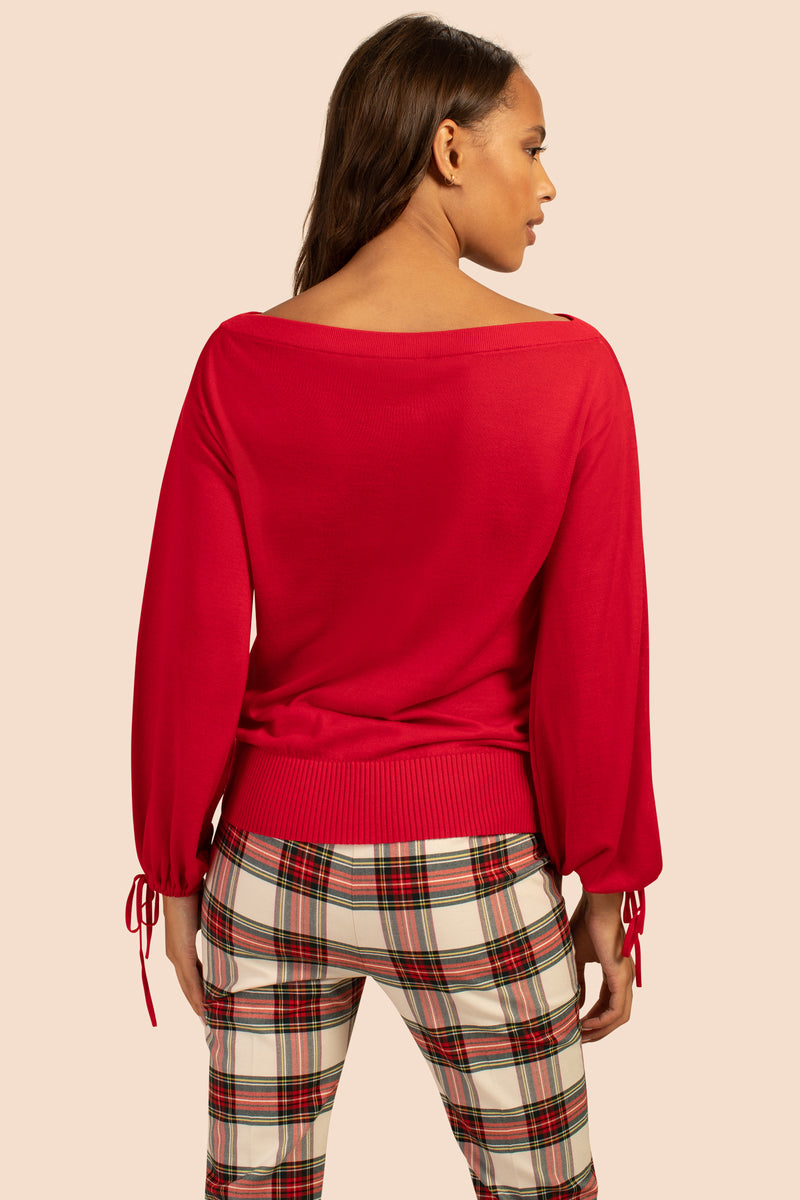 ZSA ZSA PULLOVER in RIBBON RED additional image 5