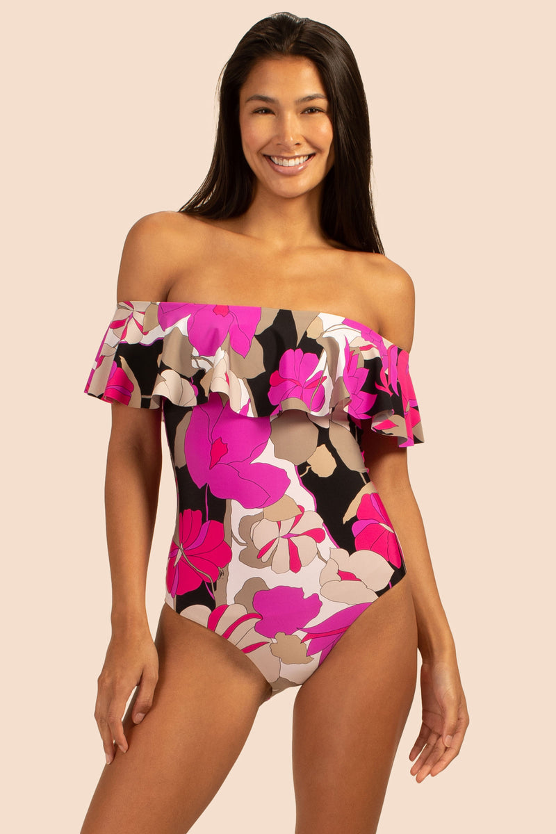 LYNX GEMINI OFF THE SHOULDER ONE PIECE in MULTI