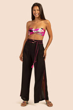 BRITTANY SIDE SLIP PANT in BLACK additional image 2