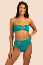 EMPIRE BANDEAU TOP in MARINE