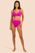 ATLAS HIGH WAIST SWIM BOTTOM in ORCHID PURPLE additional image 4