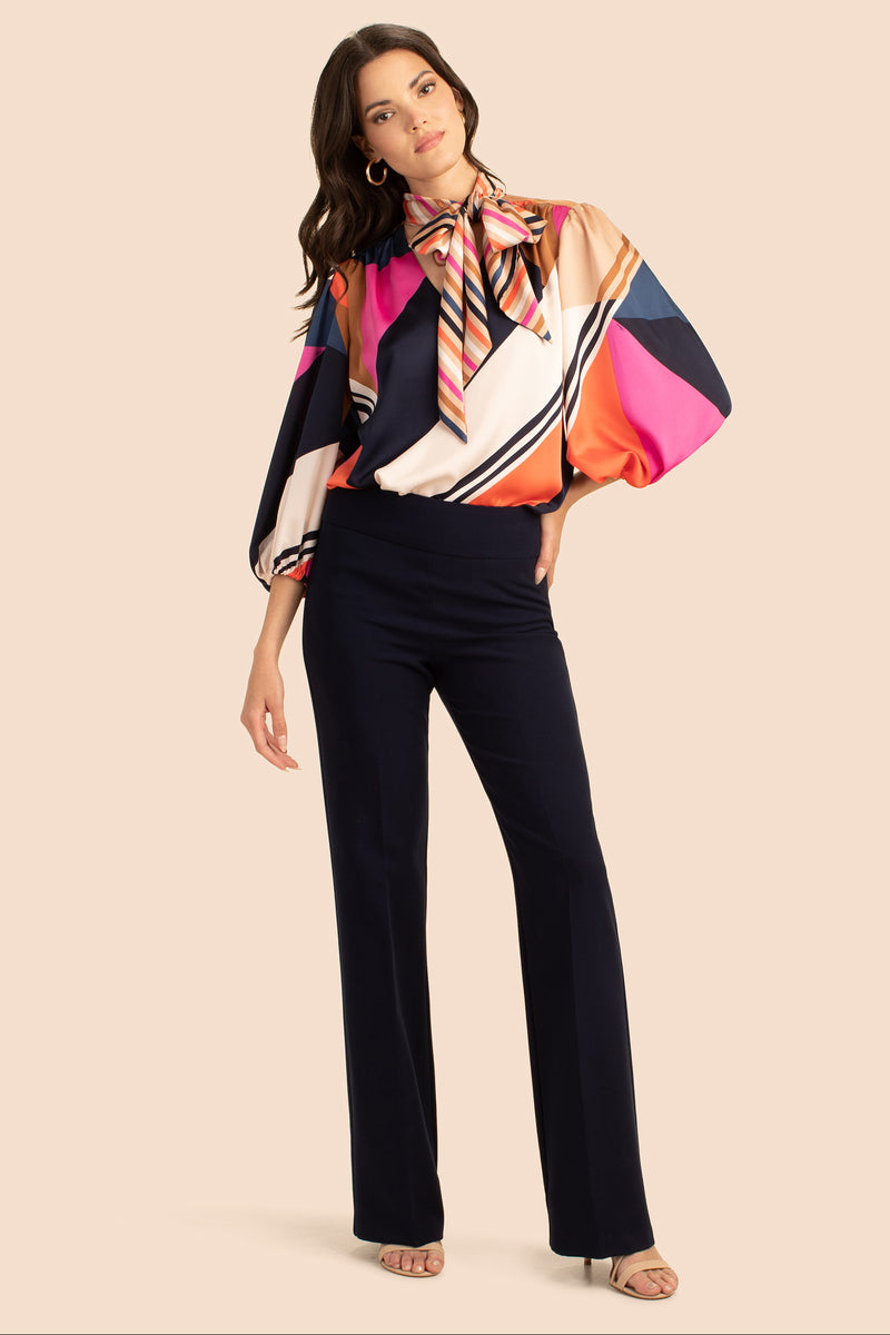 PHINEAS FLAIR PANT in INDIGO additional image 7