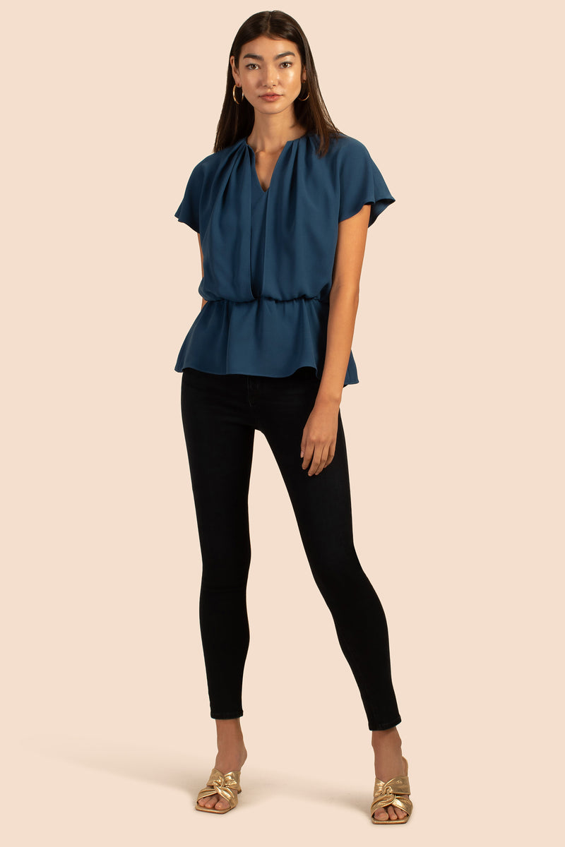 HERON TOP in DENIM BLUE additional image 6