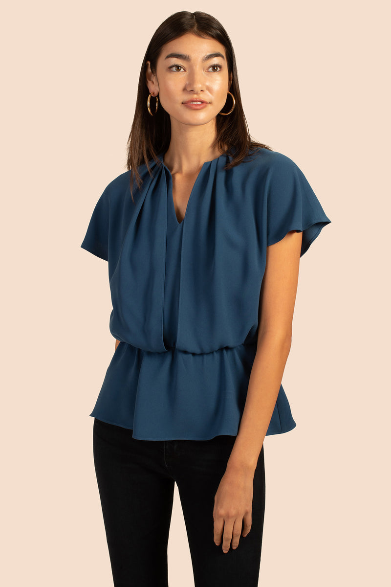 HERON TOP in DENIM BLUE additional image 4