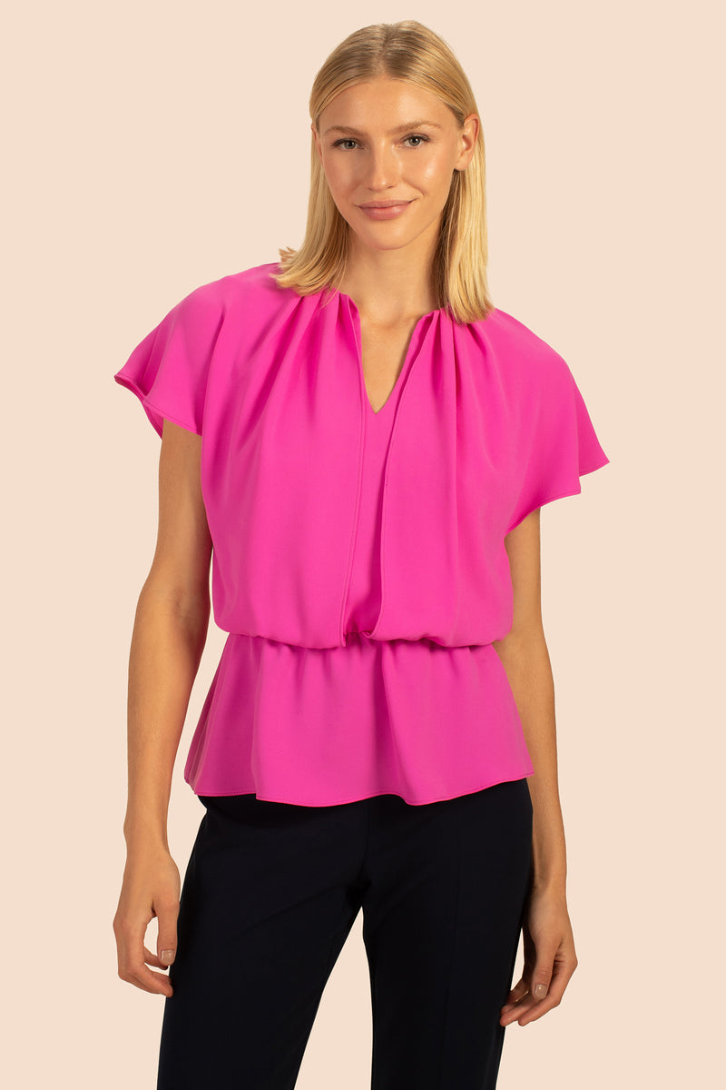 HERON TOP in SNAPDRAGON PINK