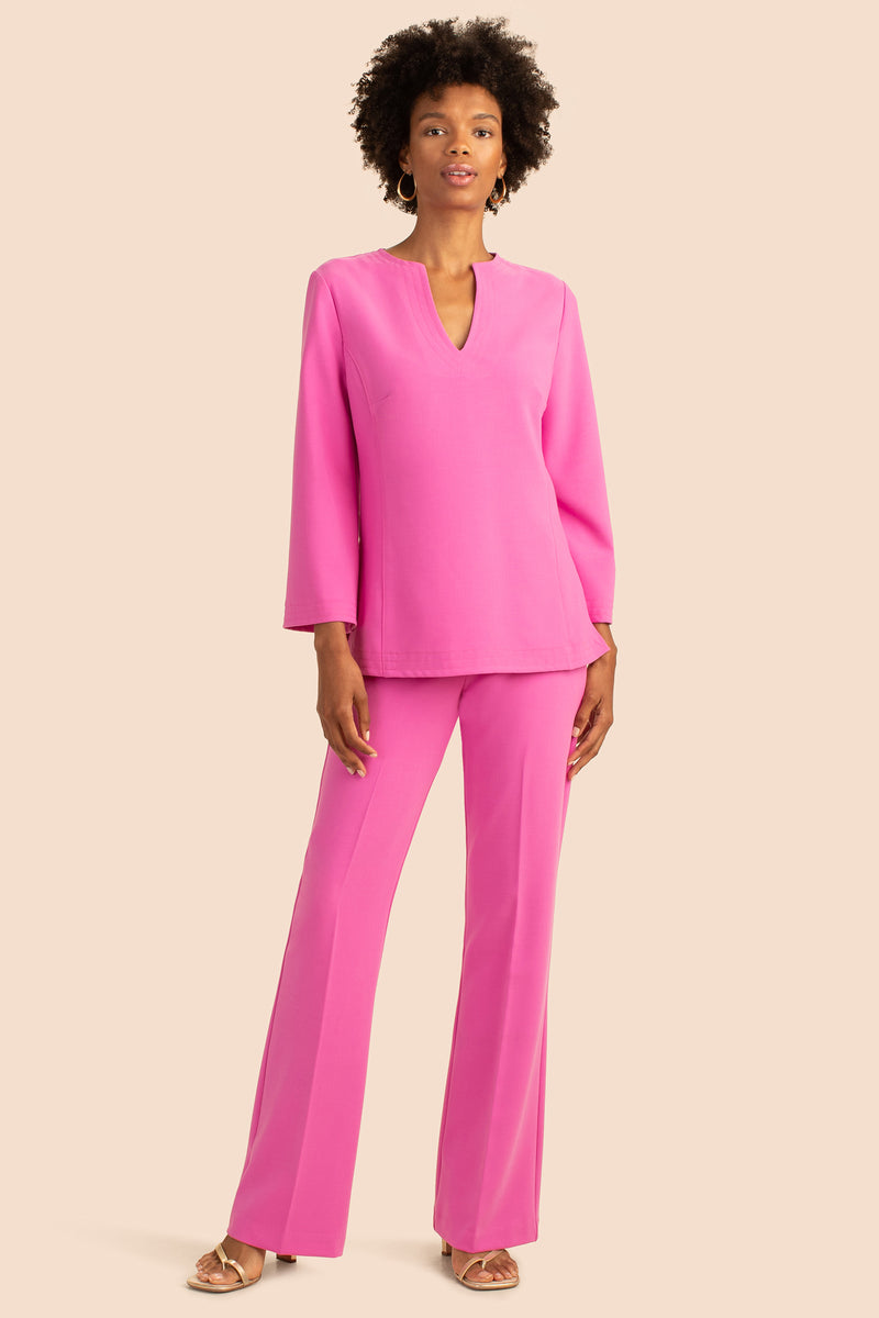 PHINEAS FLAIR PANT in SNAPDRAGON PINK additional image 2