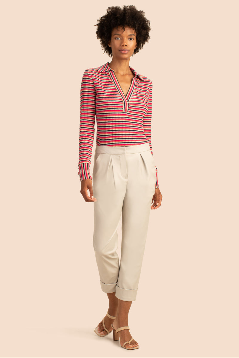 GILDED PANT in OYSTER WHITE additional image 4