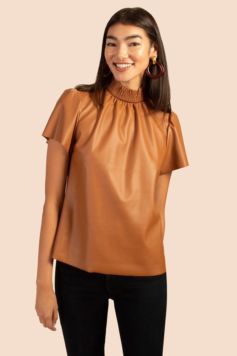 VIDA TOP in NUTMEG BROWN additional image 2