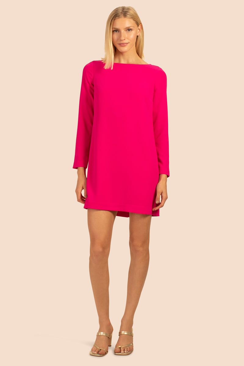 LAVALIERE DRESS in FAYE FUCHSIA