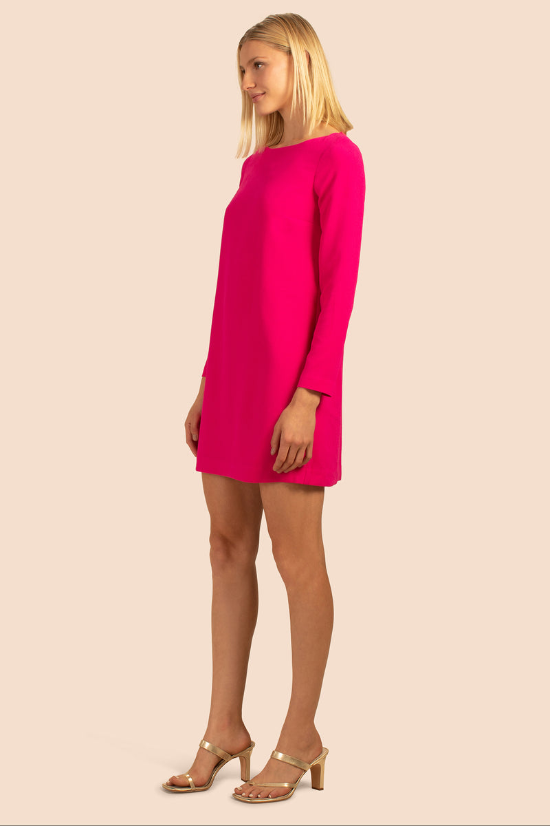 LAVALIERE DRESS in FAYE FUCHSIA additional image 2